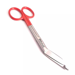 Nouvel arrivage : Ciseaux médicaux OEM pour infirmières, ciseaux à pansements à poignée colorée en acier inoxydable, pour usage hospitalier - Product Image 4