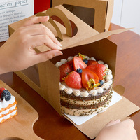 Boîte à gâteaux polyvalente de qualité supérieure, emballage alimentaire robuste pour gâteaux, macarons, produits de boulangerie, pâtisseries, présentation et stockage de desserts