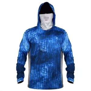 Sweat à capuche de pêche à ajustement flexible avec protection UV pour hommes Sweat à capuche de pêche ultra frais avec séchage rapide et fonctions anti-transpiration - Product Image 1