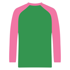 Camiseta de Manga Corta Raglán Verde de Hermandad Femenina, Ropa Casual de Verano Ecológica Rosa para Mujer, Elegante - Product Image 6