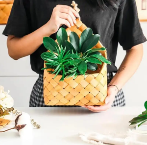 Maceta de bambú colgante-Macetas grandes tejidas a mano para uso en interiores VIET FARGIMEX - Product Image 5