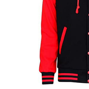 Veste universitaire de haute qualité pour homme, 100% coton, toile, formelle, printemps, design personnalisé, baseball universitaire, devant - Product Image 4