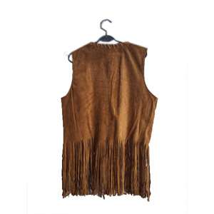 OEM elegante 2025 recortada de moda personalizar flecos largos de cuero occidental para las mujeres - Product Image 6