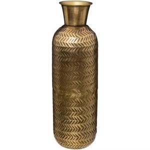Vase en métal noir avec motif de feuille gravé pour une décoration élégante de la maison Pièce maîtresse élégante et affichage floral artistique - Product Image 3