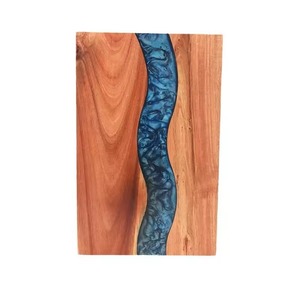 JOYWAVE-Blocs à découper pour charcuterie, plateau de service rectangulaire en bois d'acacia et marbre pour fromage et salade, planche à découper de cuisine - Product Image 1