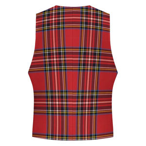 Gilets/gilets écossais formels à motif droit en tartan avec fermeture à boutons Scotland Kilt Company gilets écossais pour hommes - Product Image 2