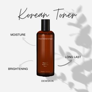 Korean Anti-Aging Liquid Skincare Toner with Vitamin C for Balanced Smooth Luminous Skin - Product Image 1