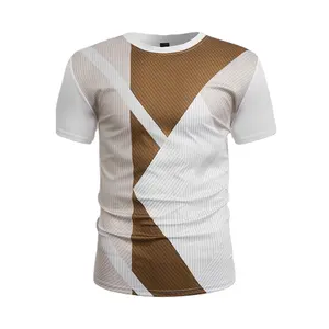 Beste Verkoop Effen Zwarte Kleur Met Strip Stijl En Voering Ontwerp Voor Mannen Hoge Kwaliteit Comfortabele T-Shirt