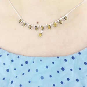 925 Sterling Silver Fine Handmade <b>Tiger</b> <b>Eye</b> Cabochon Necklace Fashion <b>Jewelry</b> with Bezel Setting for Christians - Product Image 4