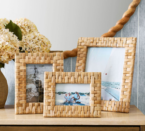 Marcos planos de jacinto de agua a cuadros hechos en Vietnam Material ecológico utilizado para la decoración del hogar Marcos de fotos al por mayor - Product Image 2