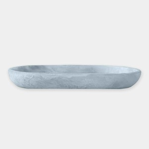 Plateau rectangulaire en résine blanche solide fait à la main plat sans danger pour les collations à salade de fruits et la décoration de table à manger - Product Image 6