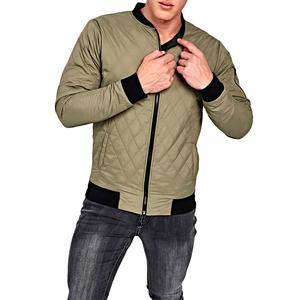 Chaqueta de bombardero de hombre con cremallera de alta calidad con manga larga/ropa de invierno chaqueta de bombardero de hombre de estilo callejero - Product Image 1