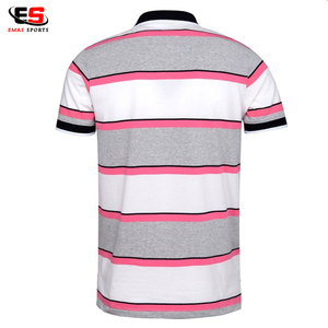 Polo de Jersey bordado con diseño personalizado para hombre, estampado sólido, manga larga con función antiarrugas, OEM disponible - Product Image 5