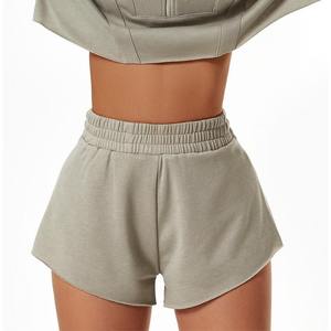 2023 mode en gros solide léger respirant Yoga course Shorts de sport salon décontracté taille haute Fitness entraînement Jogging - Product Image 1