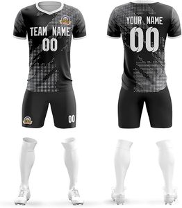 Meilleure nouvelle qualité de maillots de football unisexe top vente service ODM avec logo personnalisé approvisionnement direct de l'usine pour adultes fabriqué en polyester - Product Image 4