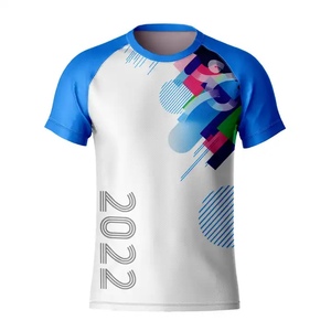 100% Polyester Coton Sensation Sublimation Chemises Séchage Rapide OEM Personnalisé US Taille T-shirts avec Motif Imprimé - Product Image 3