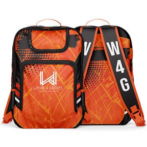 Sac à dos de sport en microfibre personnalisé motif imprimé multi-usage stockage de basket-ball de football pour jeunes 30-40L sac à fermeture éclair sans devoir - Product Image 1