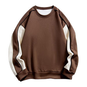 Custom Men <b>Retro</b> Patchwork Hooded <b>Sweatshirt</b> | Autumn Warm Street Trend Casual Oversized Pullover with Digital Printing - Product Image 6