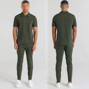 Nueva llegada OEM personalizado bordado Logo hombres Polos media cremallera Polos Casual y al aire libre algodón hombres Polos - Product Image 6