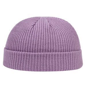 2025 bonnets de couleurs unies logo personnalisé broderie hiver tricot chapeaux bonnet - Product Image 4