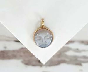 Pendentif pierre de lune en argent Sterling fait à la main avec chaîne de forme ronde réglage 10mm pour ensemble de bijoux de mode pour cadeau de mariage - Product Image 3