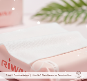 Lingettes féminines exfoliantes naturelles OEM, lingettes intimes douces non irritantes au pH équilibré, lingettes hygiéniques féminines biodégradables non tissées - Product Image 4