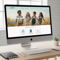 Tienda de ropa profesional para niños Desarrollo de sitios web dinámico MAC OS Expertos en Web calificados India Stock de presencia en línea confiable