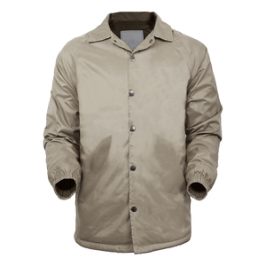 Venta al por mayor de los hombres impermeables entrenadores chaquetas con apliques de decoración servicio OEM Método de tejido no tejido en blanco entrenadores chaquetas - Product Image 3