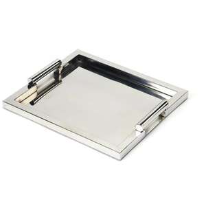 Plateau de service en acier inoxydable parfait pour accueillir des dîners avec moderne élégant pour les collations, les desserts ou les apéritifs - Product Image 3