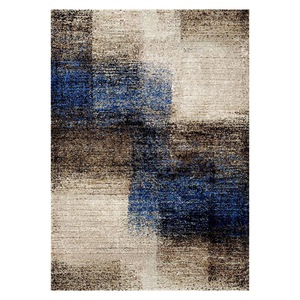 Alfombra de Chenilla Lavable a Máquina, Antideslizante, con Estampado Digital Oriental Tradicional en Gris Carbón, Modelo LXDP-0627 de RUGS DEPOT, Venta al Por Mayor - Product Image 1