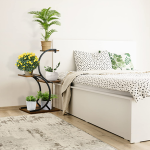 Étagère personnalisée en bois et métal à 4 niveaux pour pots de fleurs à plusieurs niveaux Étagère de présentation pour jardinières d'intérieur et d'extérieur Étagères pour jardinières de jardin - Product Image 6