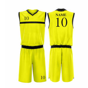Uniforme de basket-ball pour hommes personnalisé de haute qualité, nouveau design, respirant, maillot de sublimation 100% polyester sans manches, toutes saisons - Product Image 1