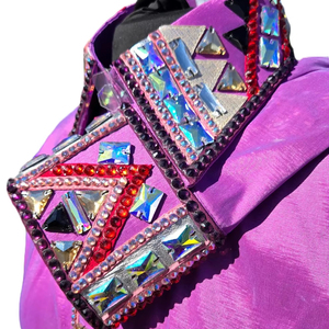 Custom Retro Western Pleasure Show Shirt Rodeo Queen Rail Shirt para la ropa de equitación de las mujeres - Product Image 1