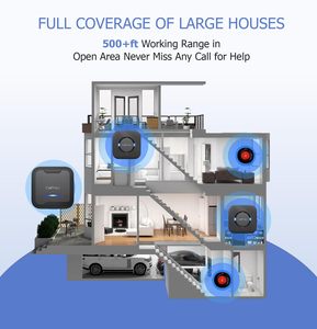 Daytech Plug-in Receiver pin di động Receiver không dây người chăm sóc máy nhắn tin cuộc gọi chuông cho người cao tuổi bệnh nhân - Product Image 4