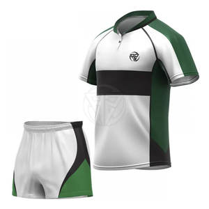 Meilleures ventes Ensembles de maillots de rugby confortables de haute qualité Manches courtes 100% polyester Écologique Personnalisable - Product Image 1