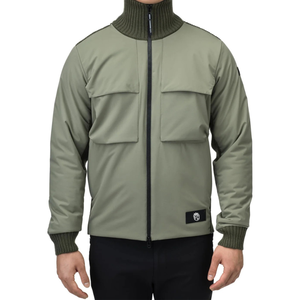 Chaqueta Suéter Táctica Híbrida para Hombre, Cierre de Cremallera, Múltiples Bolsillos, Panel Frontal de Punto, Ropa Exterior Informal Elegante - Product Image 5