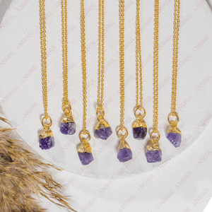 จี้หินอเมทิสต์สีม่วงธรรมชาติสำหรับการบำบัดรักษา - Product Image 3