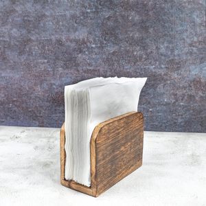 Burning Mango Wood <b>Napkin</b> <b>Holders</b> for Kitchen Upright Paper <b>Napkin</b> Storage Dispenser House Party Restaurant Hotel - Product Image 3