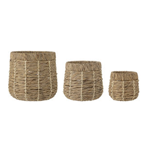 Hot Top Product Water Hyacinth <b>Laundry</b> Bag <b>Basket</b> Decoration <b>Basket</b> Wholesale Price Home Storage Organization - Product Image 2