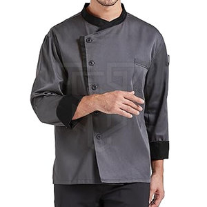 Restaurant Hôtel Cuisine Porter Chef Uniforme Oem Vente en Gros Manches Longues Réglables Hommes Unisexe Cuisinier Costume - Product Image 3