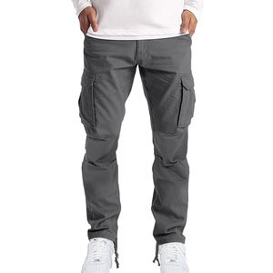 Pantalons cargo pour hommes, pantalons de jogging décontractés, coton, longueur entière, pantalons streetwear pour hommes, pantalons cargo grande taille - Product Image 5