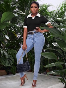 2025 vente en gros de haute qualité 100% coton T-shirts polo vierges personnalisés pour les femmes - Product Image 6