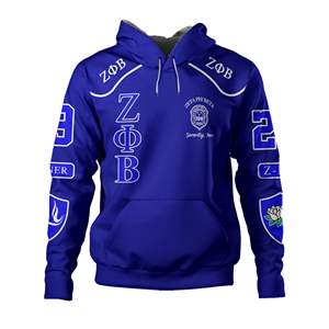 Sudadera con capucha Zeta Phi Beta Estilo de hermandad griega - Product Image 1