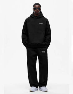 Fournisseur de vêtements d'hiver Ensemble survêtement 2 pièces pantalon de survêtement ample et sweat à capuche pour hommes Sweat à capuche surdimensionné lourd personnalisé pour hommes Survêtements pour hommes - Product Image 1