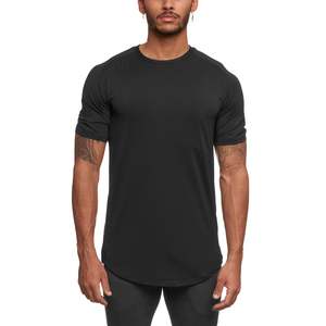 T-shirt uni à manches courtes et séchage rapide en polyester spandex ultra doux vierge personnalisé taille US T-shirts de sport pour hommes T-shirt pour hommes - Product Image 5