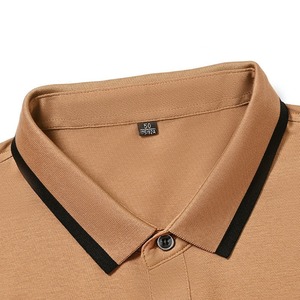 Camisetas de Golf Casuales de Punto con Logotipo Personalizado MJSI para Hombre, Algodón Grueso, Manga Corta, Ajuste Atlético Cómodo, Diseño de Puntos - Product Image 2