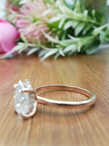 Women's Luxury 10K & 18K Gold Pear Cut Diamond Wedding Ring for Anniversary & Party Classic & Hip Hop Style - Product Image 2