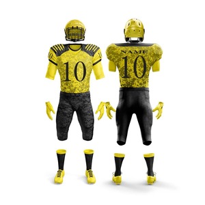 Uniformes de football américain personnalisables Tissu respirant de haute qualité avec logos d'équipe personnalisés pour des vêtements de sport élégants et durables - Product Image 5