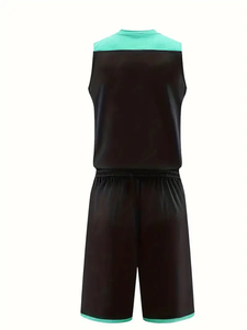 Conjunto de Camiseta y Pantalones Cortos de Baloncesto al por Mayor, Uniforme Deportivo de Equipo, Impresión Personalizada, Tejido de Poliéster Transpirable de Secado Rápido, Práctica, OEM, ODM - Product Image 6