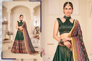 Lehngha choli imprimé floral de couleur rose clair à faible taux en inde lehngha choli - Product Image 3